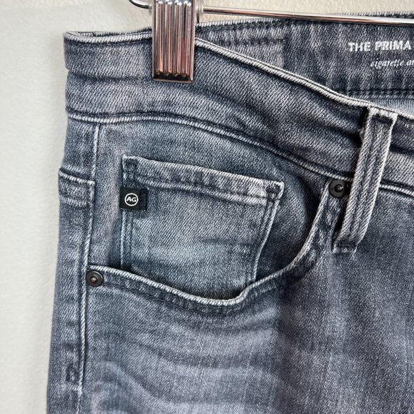 AG Adriano Goldschmied Jeans 29R Women Gray Prima Ankle Cigarette Denim Skinny - Picture 5 of 15